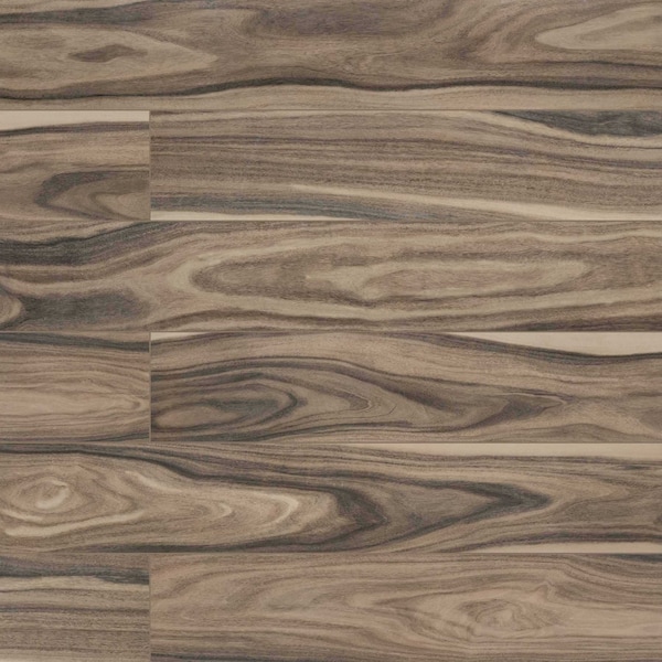 Dellano Deep Bark 8 In. X 48 In. Polished Porcelain Floor And Wall Tile, 4PK